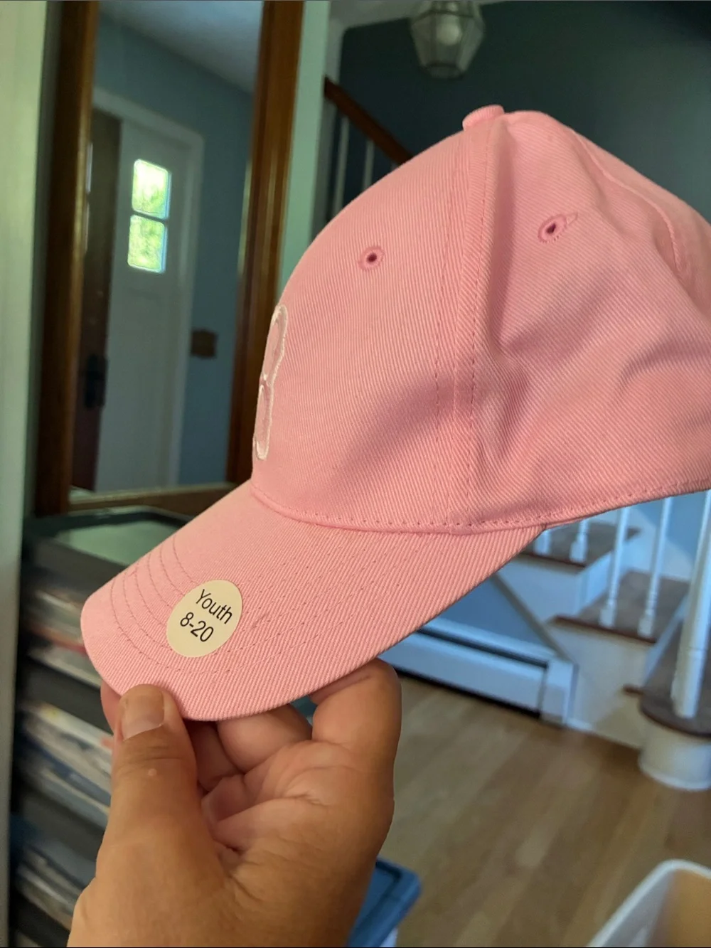 NEW! Red Sox Baseball Cap Pink embroidered B—from MLB